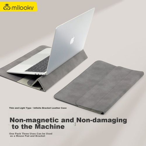Funda para laptop Milooky 13/14 pulgadas de alta calidad Negra unisex