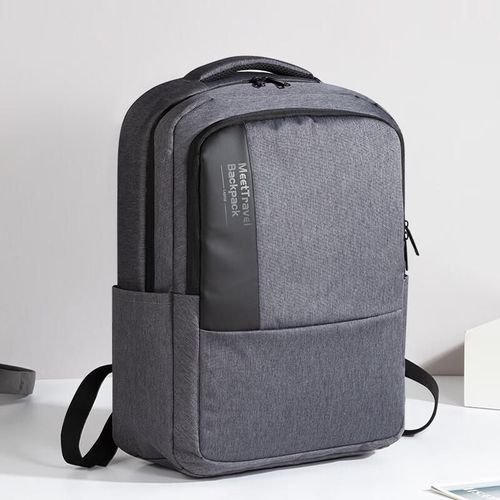 Mochila para portátil WOMT 15.6" de nylon Gris para unisex