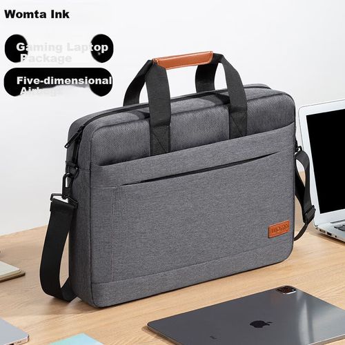 Bolsa para portátil WOMT de tela Negra para unisex