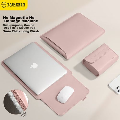 Funda para laptop TAIKESEN de cuero sintético Negro para unisex