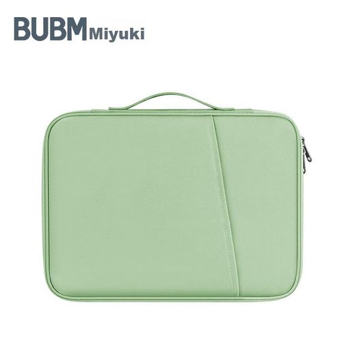 Funda de almacenamiento BUBM para tableta y laptop de nylon Verde Fresco