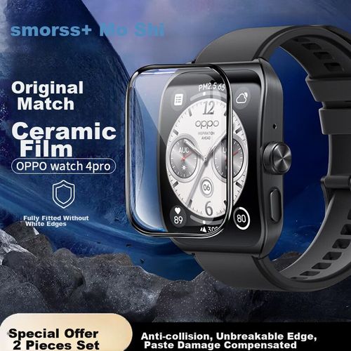 Protector De Pantalla Cerámico Smorss Para Oppo Watch 4 Pro 2-Pack