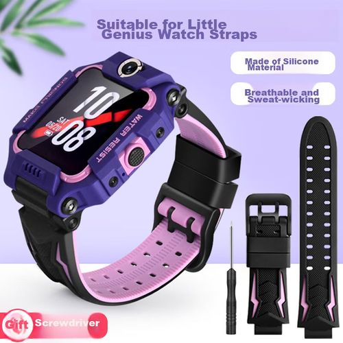 Correa De Silicona Dipuer Para Relojes Xiaotiancaili Z6/Z8/Q1A/D3/Z7/Z5/Z9/D2 Rosa