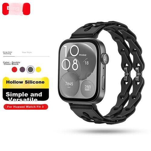 Correa De Silicona Binghong Para Huawei Watch Fit 3 20Mm Negra