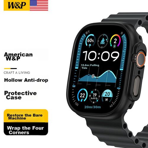 Funda De Policarbonato W&P Para Apple Watch Ultra 49Mm Negra/Translúcida