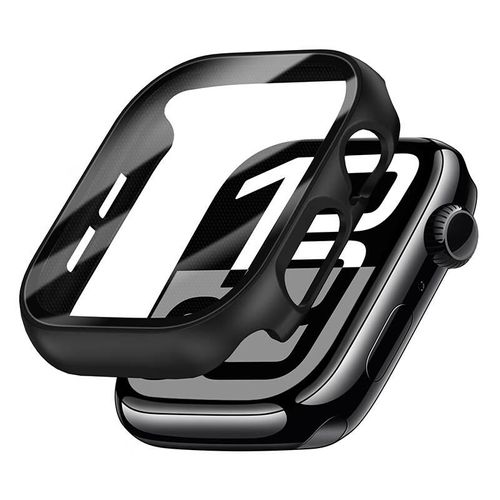 Funda De Cristal Templado Wqiantu Para Apple Watch 46Mm Negro