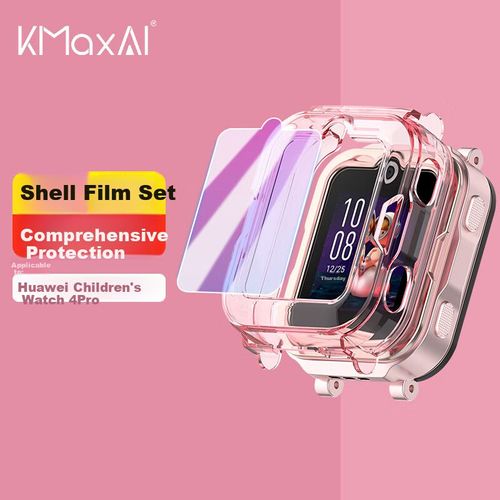Funda De Silicona Y Protector De Vidrio Kmaxai Para Huawei 4Pro Transparente