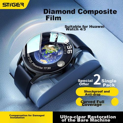 Protector De Pantalla Stiger Para Huawei Watch 4/3 Vidrio No Templado 46Mm Transparente