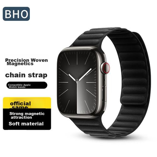 Correa Magnética De Nylon Bho Para Apple Watch S10/Ultra2/S9/Se Verde Invierno