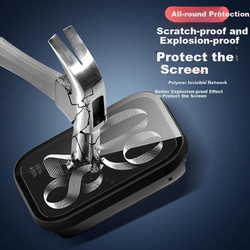 Funda De Cristal Templado Para Xiaomi Mi Band 9 Pro Negro