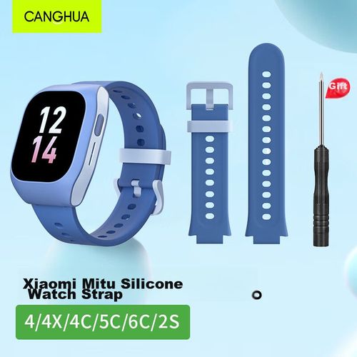 Correa De Silicona Canghua Para Xiaomi Mi Bunny 4/4X/4C/5C/6C/2S/U1 Azul Marino