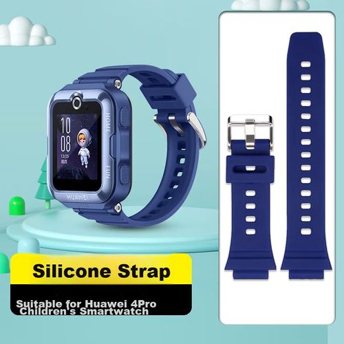 Correa De Silicona Freeson Para Huawei Reloj Niños 4 Pro/5 Azul