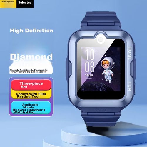 Protector De Pantalla De Vidrio Templado Huawei Para Reloj Infantil 4Pro/5Pro/5/5X/5Xpro/4X/3Pro 3 Piezas