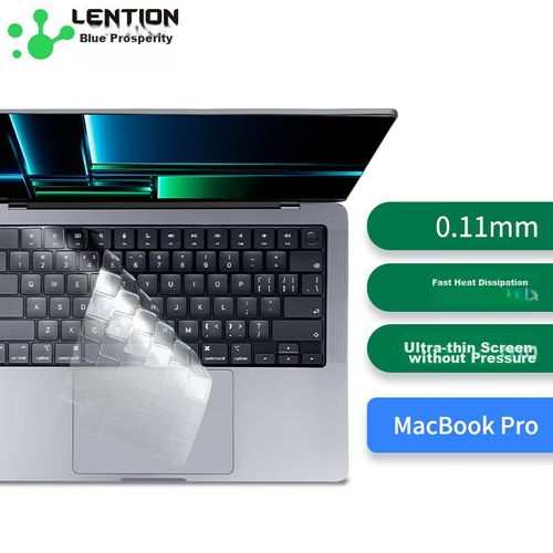 Cubierta De Teclado Para Laptop Lention Macbook Pro 16 Transparente