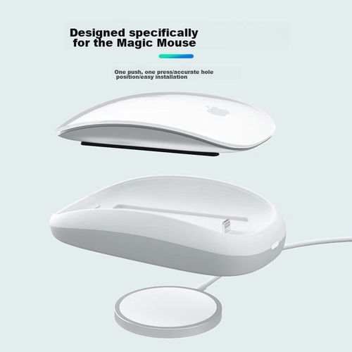 Base De Carga Inalámbrica Para Mouse Mryc Magicmouse2 Blanco