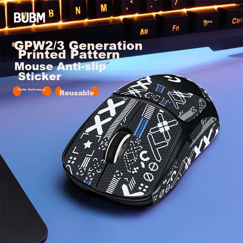 Pegatina Antideslizante Para Mouse Bubm Gpw1/2/3 Negra