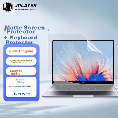 Set De Protector De Pantalla Y Teclado Jplayer Para Laptop 15.6" Mate Antirreflejo