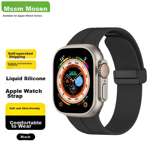 Correa De Silicona Mssm Para Apple Watch 44/45/46/49Mm