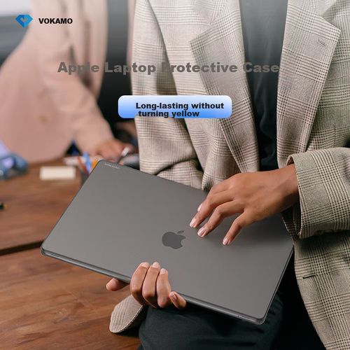 Funda Para Laptop Vokamo Macbook Pro 14 M4/3/2 Mate Negra Transparente