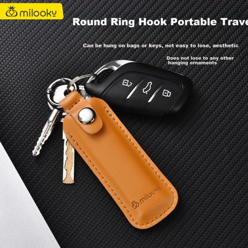 Funda Para Memoria Usb De Cuero Genuino Taller Di Yi Naranja Hermés