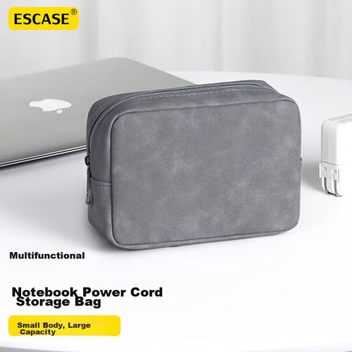 Bolsa Para Accesorios De Laptop Escase Gris Profundo