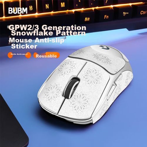 Sticker Antideslizante Para Mouse Bubm Gpw Blanco