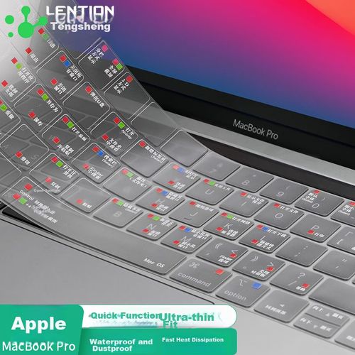 Cubierta De Teclado Para Macbook Pro Lention 14/16 Pulgadas Transparente