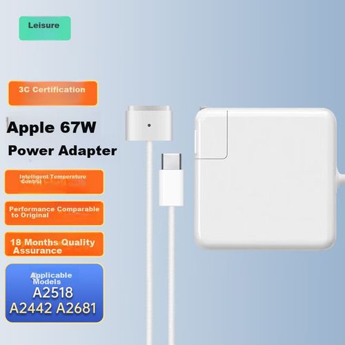 Cargador Para Laptop Apple Youpin 67W Type-C A Magsafe 3 Blanco
