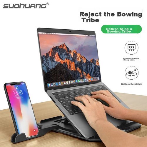 Soporte Elevador Para Laptop Suohuang Sh-012Dz Blanco