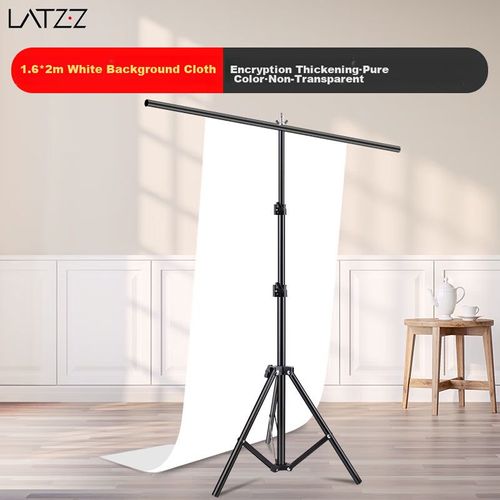 Tela De Fondo Para Fotografía Latzz 1.6X2M Blanco