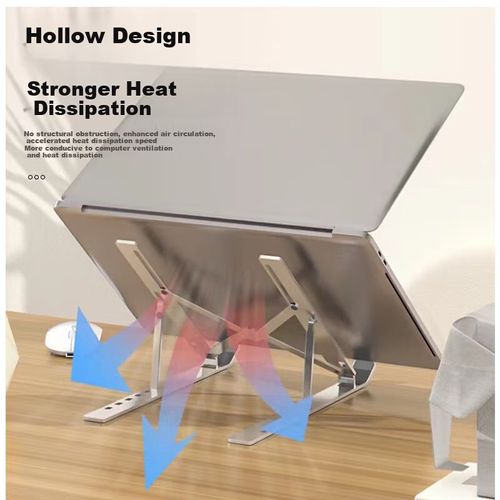 Soporte Vertical Para Laptop Jplayer N3 Plata