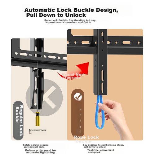 Soporte De Pared Para Tv Geli 40-80 Pulgadas Negro