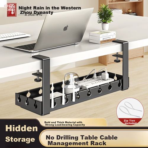 Organizador De Cables Para Escritorio Xizhou Negro