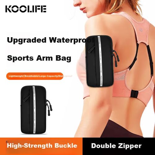 Funda Para Brazo Koolife Brazalete Deportivo Impermeable Rosa