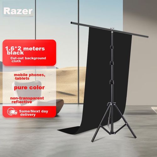 Fondo Para Fotografía Latzz 1.6X2 Metros Negro