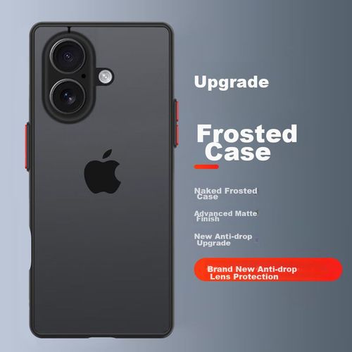 Funda Para Iphone 16 Plus Baozou Pc+Tpu Mate Negro Fantasma