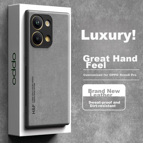 Funda Para Oppo Reno 9 Hotfire Silicona Gris Ahumado