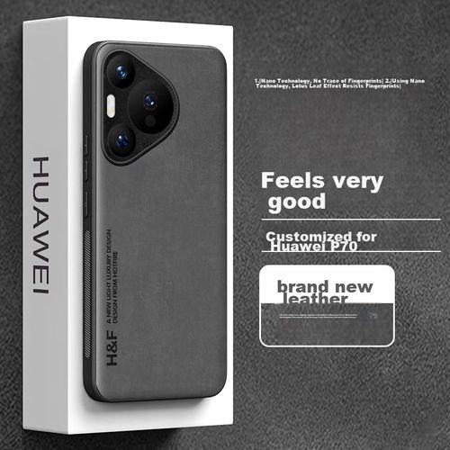 Funda Para Huawei P70 Hotfire Silicona Textura Piel Negro