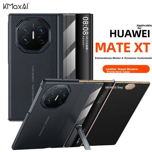 Funda Para Huawei Mate Xt Kmaxai Cuero Negro