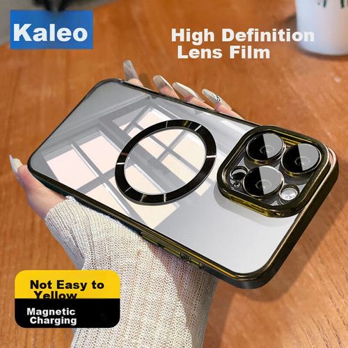 Funda Para Iphone 16 Pro Max Kelleia Electroplada Antigolpes Oro Rosa