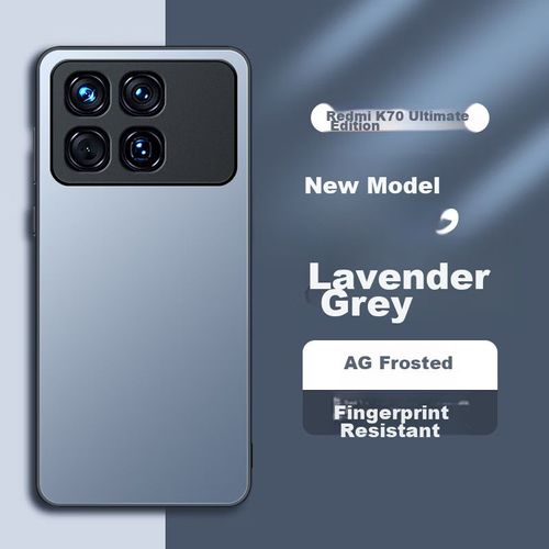 Funda Para Redmi K70 Pro Dreamjia Silicona Mate Gris Humo