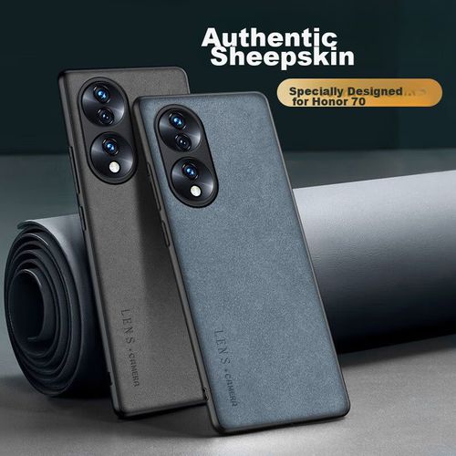 Funda Para Honor 70 Shiyong Cuero Azul Niebla