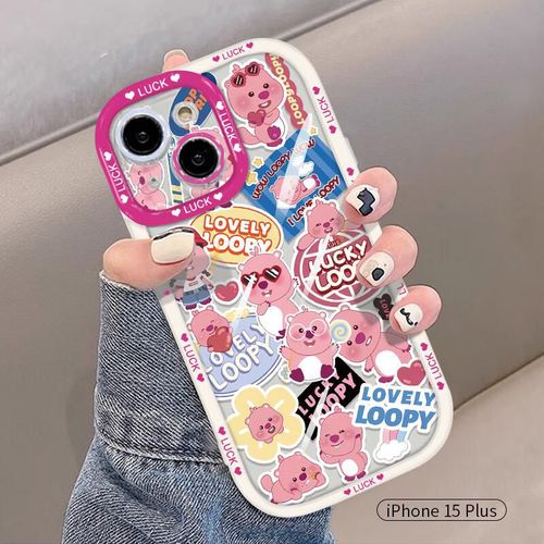 Funda Para Iphone 15 Plus Yingkaida Tpu Rosa