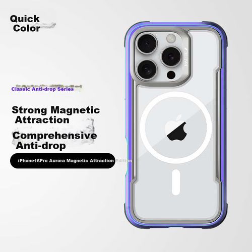 Funda Para Iphone 16 Pro Defense Transparente Magnética