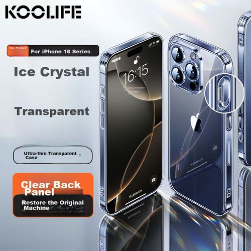Funda Para Iphone 16 Pro Coolfeng Cristalina Ultra Delgada Transparente