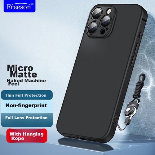 Funda Para Iphone 16 Pro Max Freeson Tpu Mate Negro