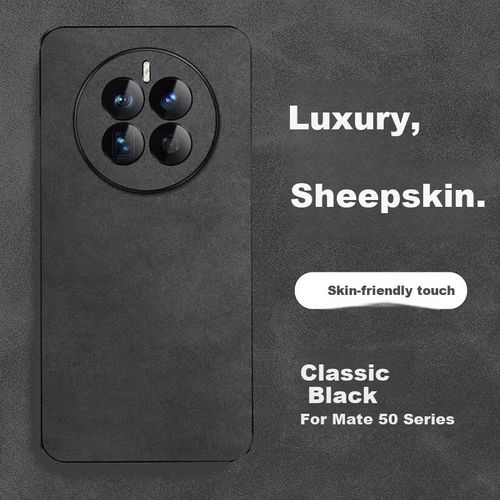 Funda Para Huawei Mate 50 Pro Pozzo Piel De Oveja Negra