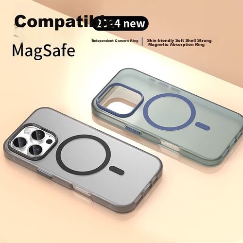 Funda Para Iphone 16 Pro Zhiweishi Tpu Transparente Magnética