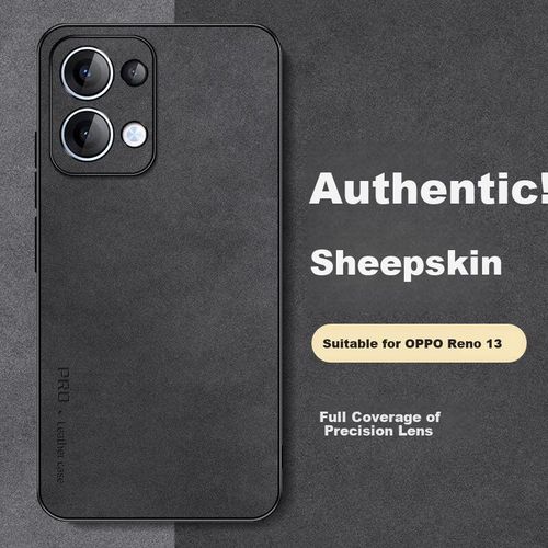 Funda Para Oppo Reno 13 Shangsu Cuero De Oveja Negra