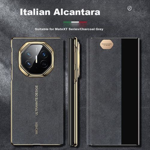 Funda Para Huawei Mate Xt Im-Chen Alcantara Gris Carbón